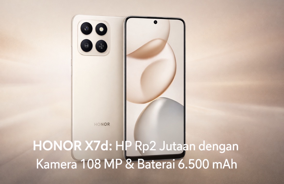 Honor X7d: Smartphone Murah dengan Kamera 108 MP dan Baterai Jumbo, Spesifikasinya Bikin Penasaran