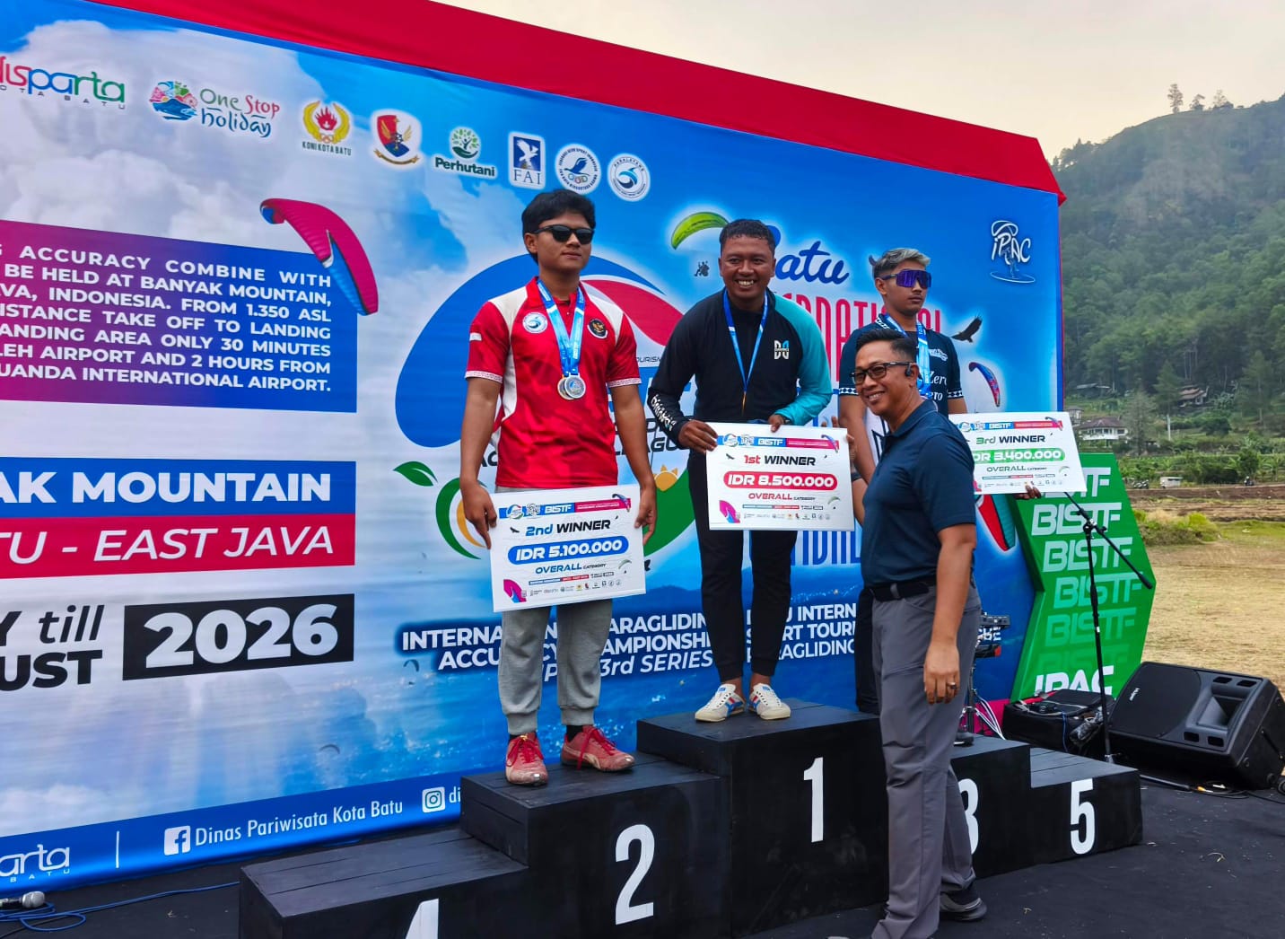 Sapu Bersih, Atlet Paralayang Kota Batu Juara Umum IPAC 2026 Seri 3