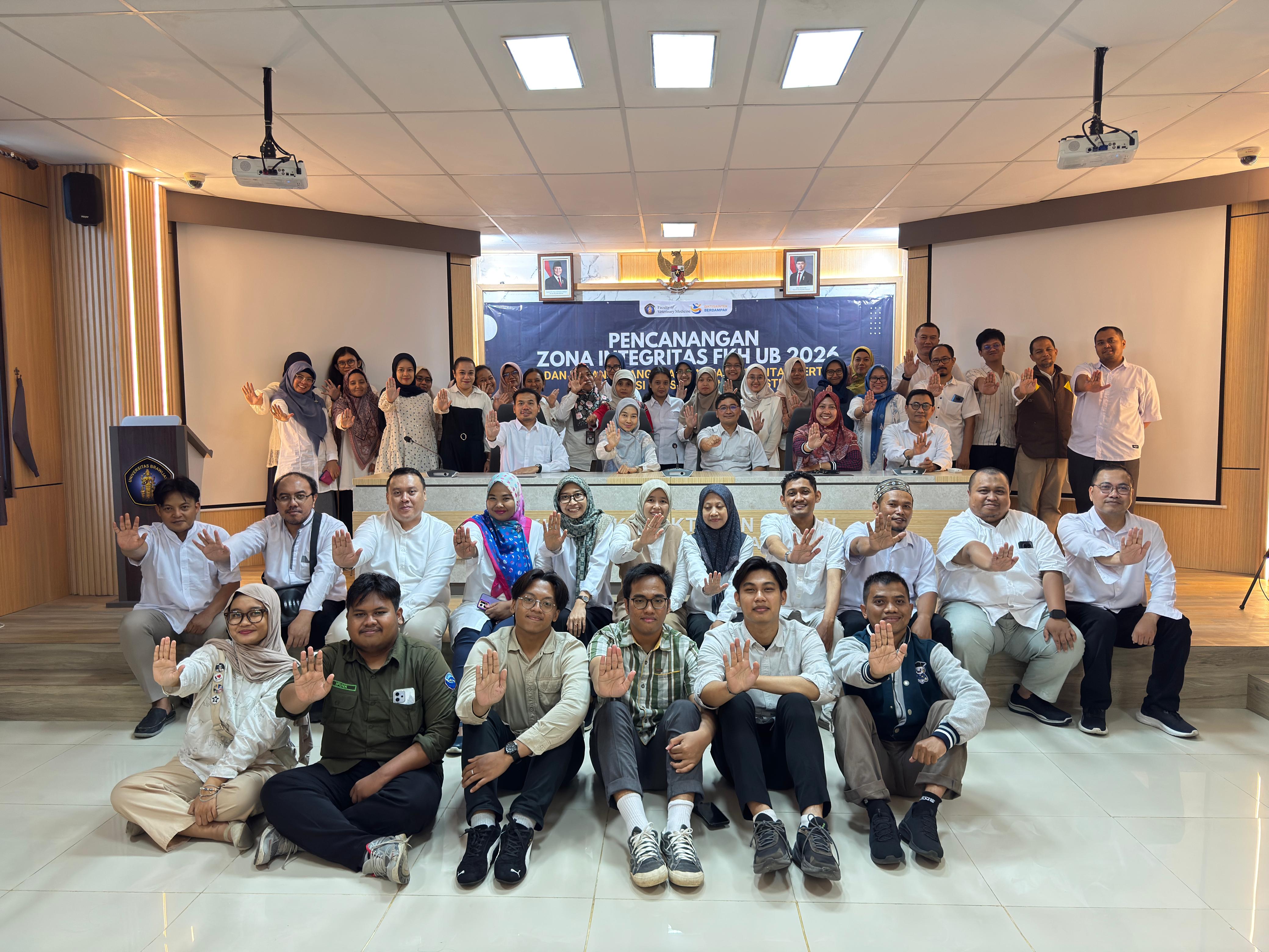 Wujudkan Wilayah Bebas Korupsi, FKH UB Resmi Canangkan Zona Integritas 2026