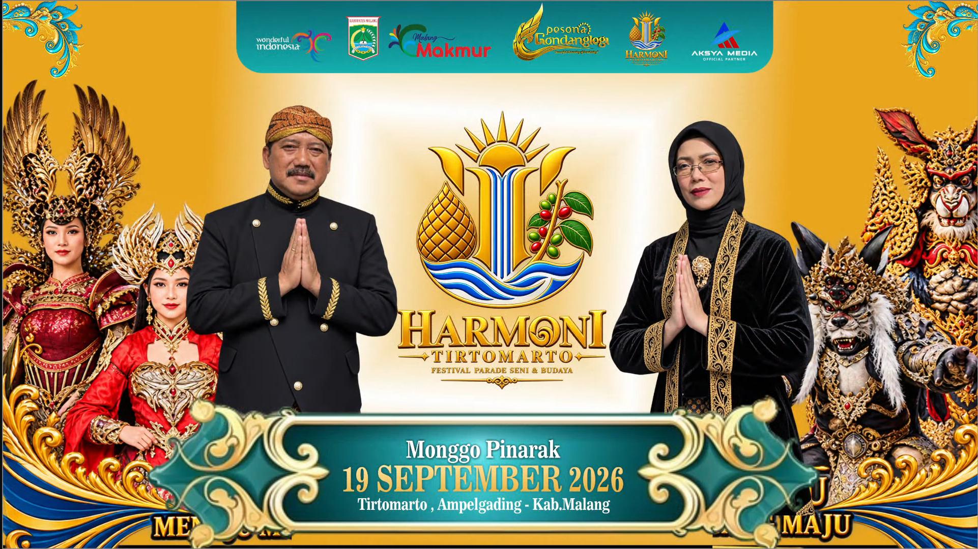Harmoni Tirtomarto 2026: 21 Kontingen Semarakkan Parade Seni dan Budaya