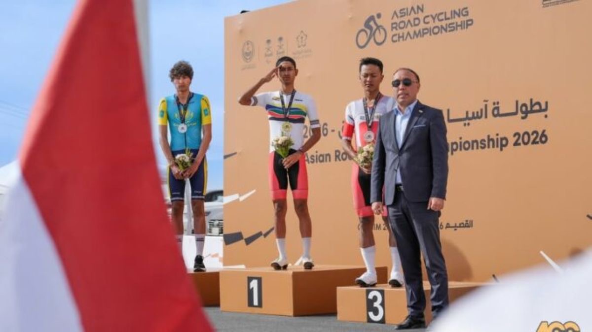 Syelhan Nurrahmat Raih Emas Asian Road Cycling Championship 2026 di Arab Saudi