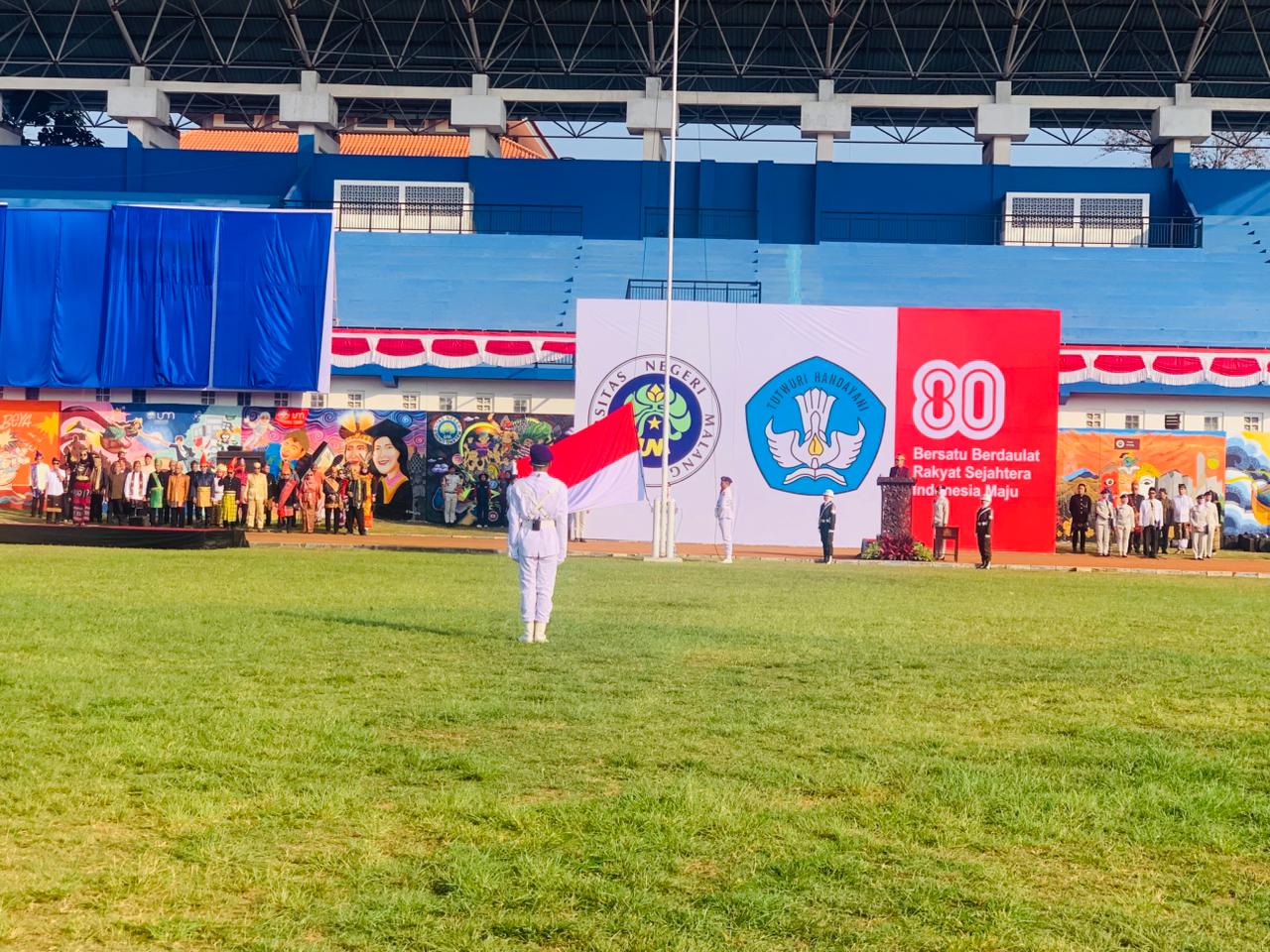 UM Rayakan HUT ke-80 RI dengan Khidmat, Sekaligus Launching Dies Natalis dan Pembukaan PKKMB