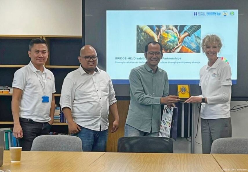 UM Paparkan Riset Inklusif Bridge-HE di Konferensi Global London 2025