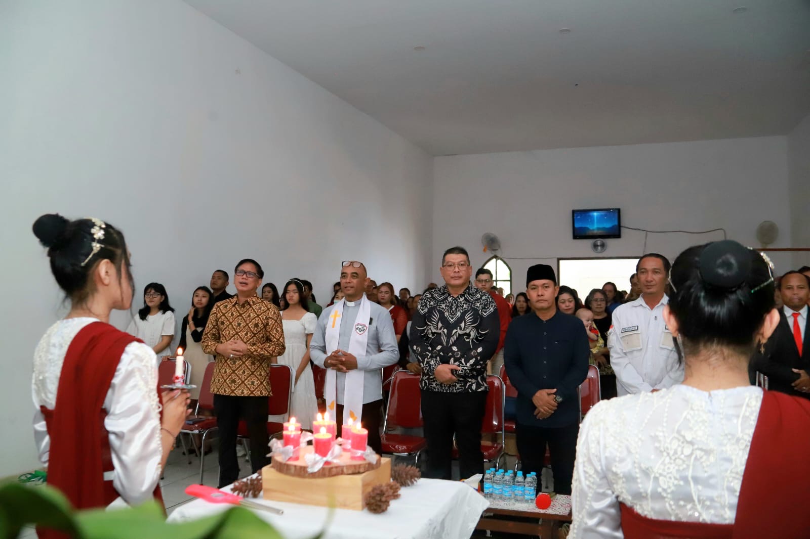   Wakil Bupati Malang Hadiri Perayaan Natal GSJA Eben Haezer, Karangploso