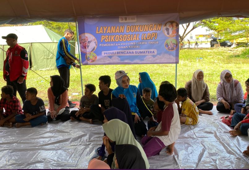 Cerita Tagana Jatim di Pos Pengungsi Pidie Jaya: Mendongeng, Bermain, Sharing untuk Pulihkan Emosional-Mental