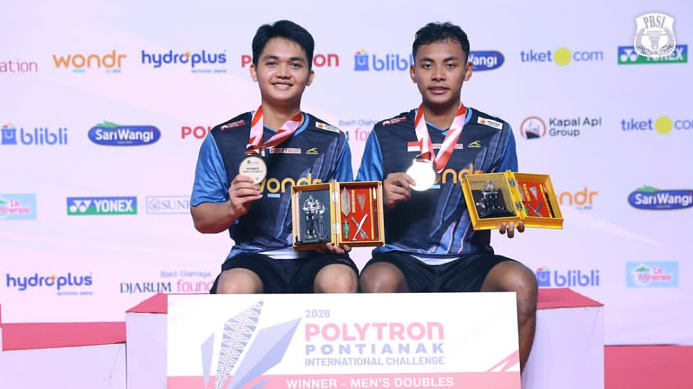 Hasil Final Ganda Putra Polytron Pontianak International Challenge 2026, Wahyu Pulung Juara