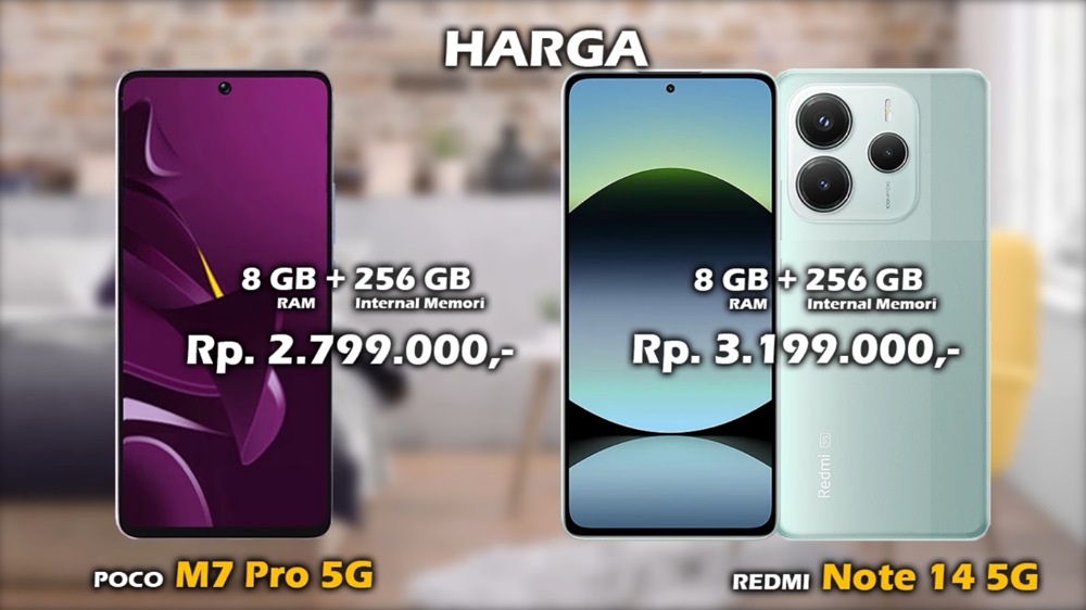 Poco M7 Pro 5G vs Redmi Note 14 5G, Selisih Rp400 Ribu: Mana yang Lebih Worth It Dibeli?
