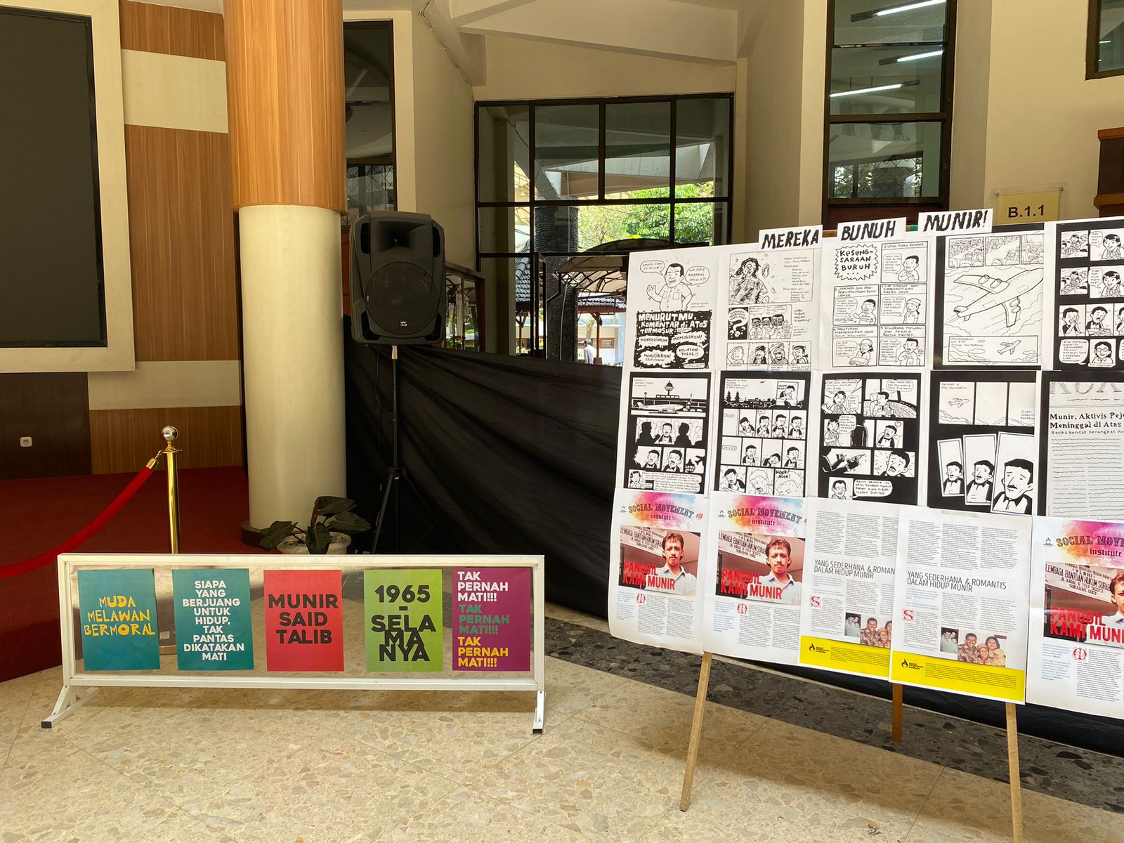 Mengenang Munir, Mahasiswa UB Gelar Pameran dan Bedah Buku 