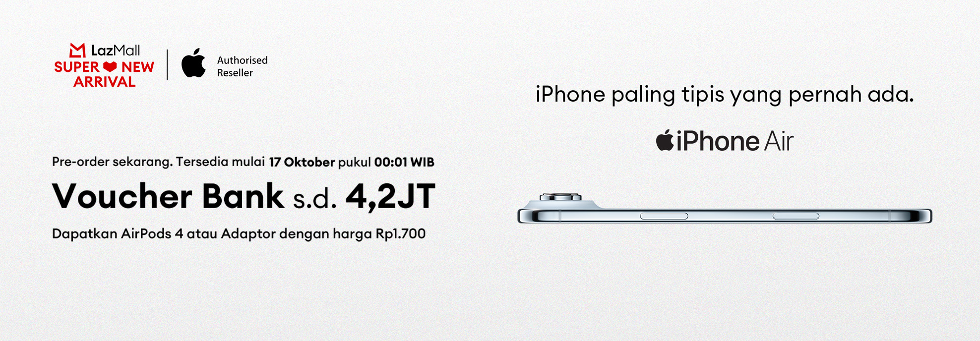 Lazada Buka Pre-order Eksklusif Seri iPhone 17, Lengkap dengan Promo Berlimpah