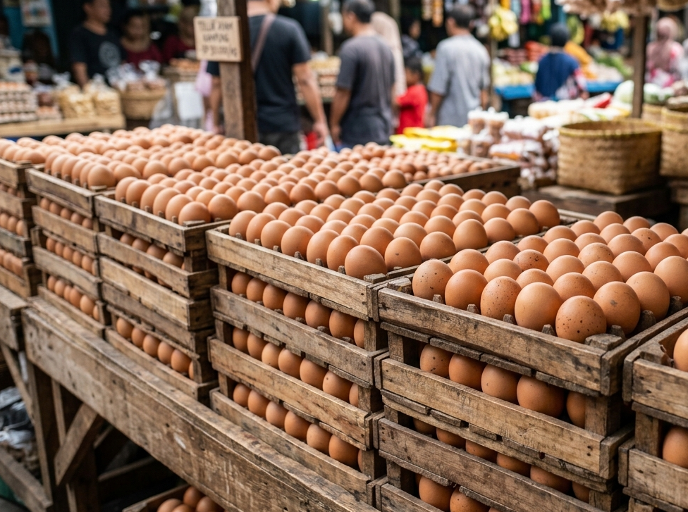 Harga Telur Anjlok Dipicu Minimnya Serapan oleh MBG, ‘Libur Hajatan’ Bulan Suro, dan Libur Sekolah