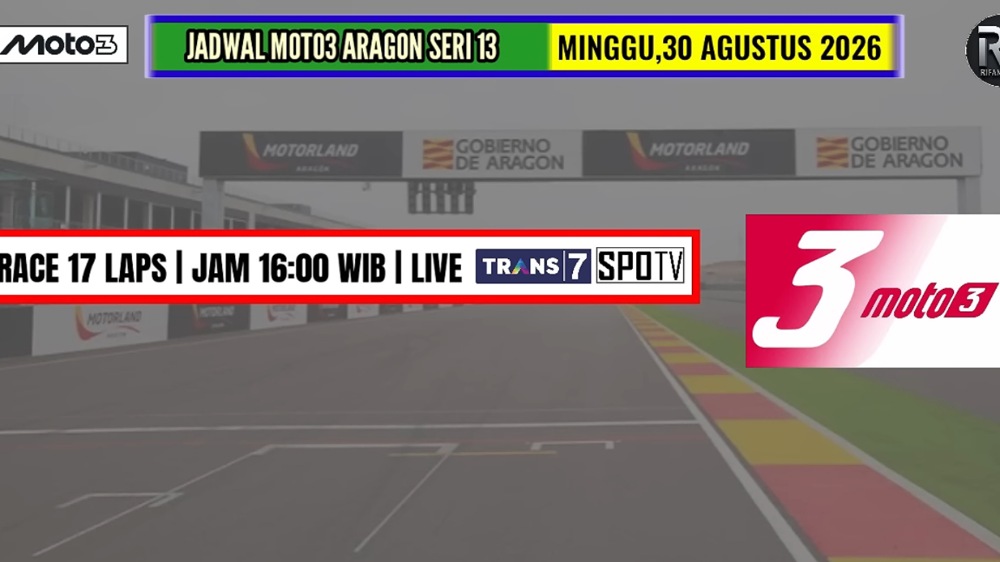 Jadwal Moto3 Setelah Inggris 2026: Aragon Jadi Seri Berikutnya, Cek Tanggalnya