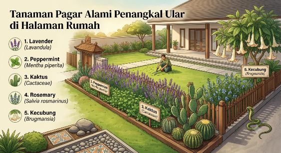 Benteng Hijau Alami untuk Sulap Halaman Rumah Jadi Indah Bebas Ancaman Ular