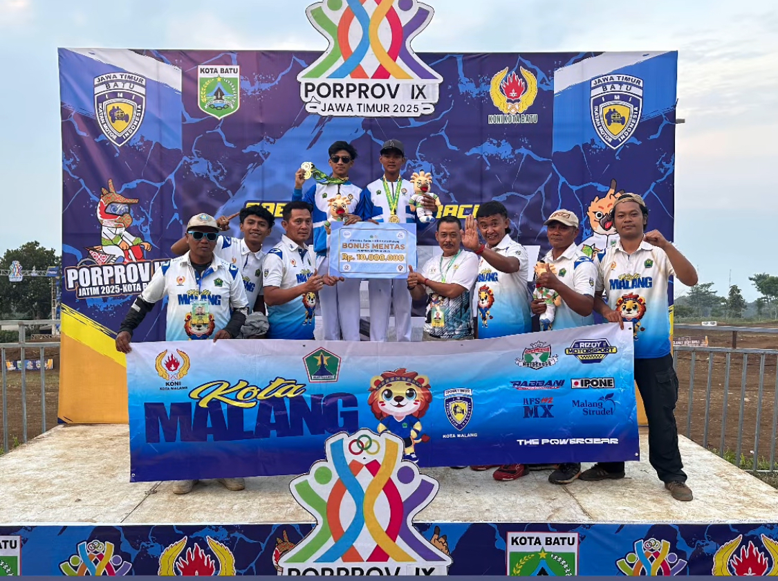 Motor Trail Kota Malang Sabet Emas & Perak di Porprov Jatim IX 2025