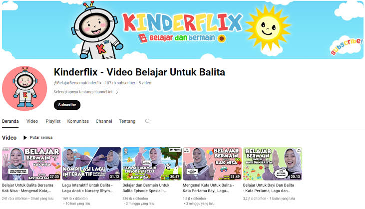 Ini Rekomendasi 9 Channel YouTube dengan Konten Pendidikan Anak