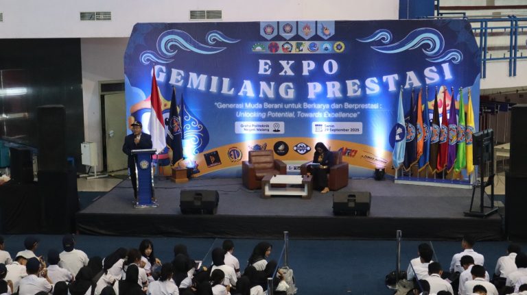 Polinema Dorong Mahasiswa Baru Berani Berkarya Lewat Expo Gemilang Prestasi 2025