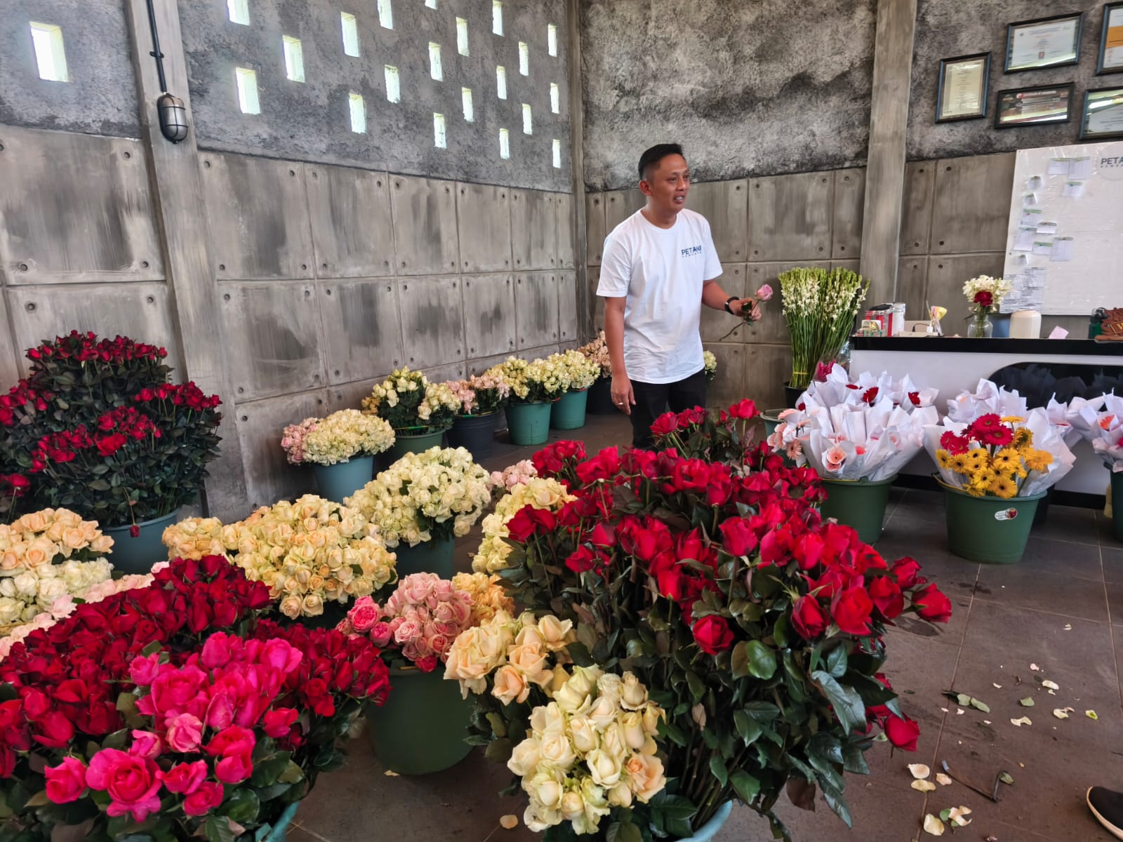 Orderan Bunga Potong di Batu Anjlok 60 Persen saat Bulan Suro