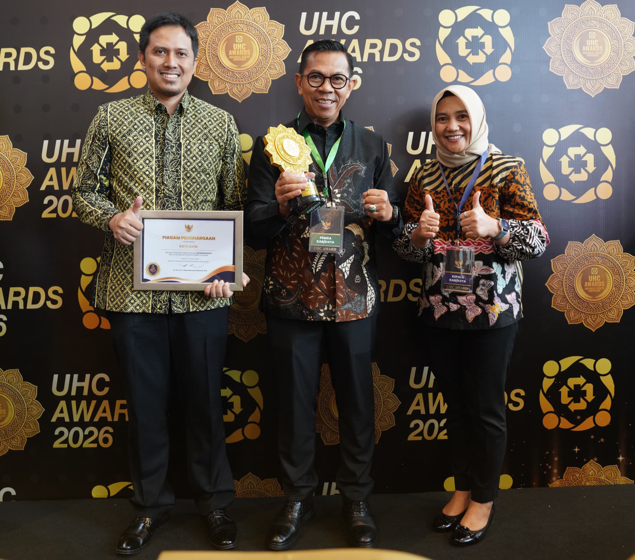 Kota Batu Raih UHC Awards Kategori Madya