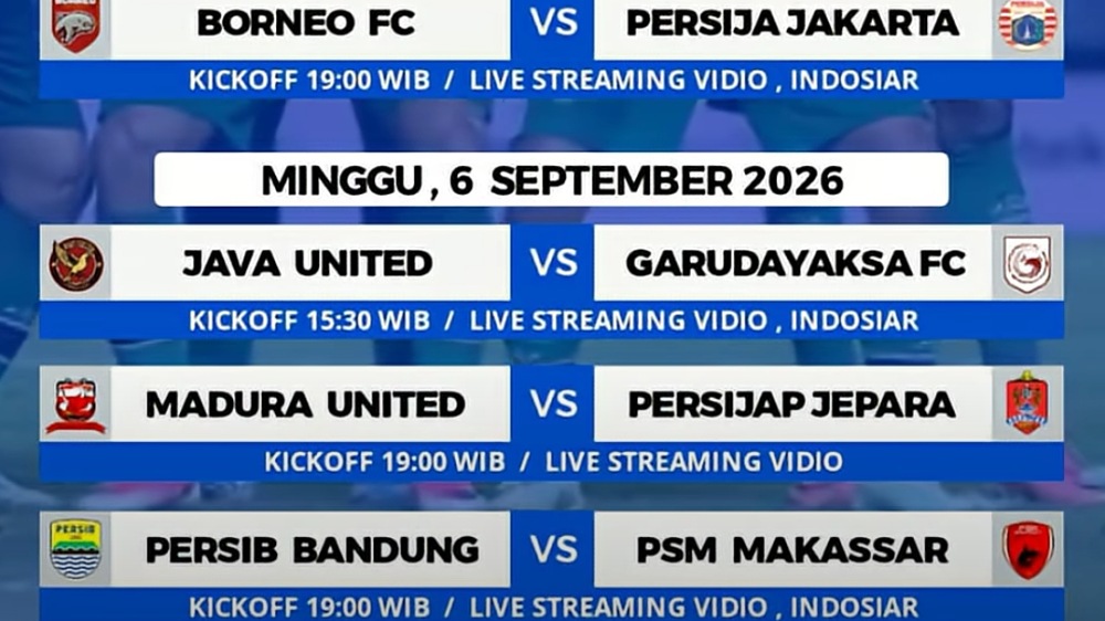 Jadwal BRI Super League 2026-2027 Akhir Pekan Ini, Persib dan Persija Langsung Hadapi Ujian
