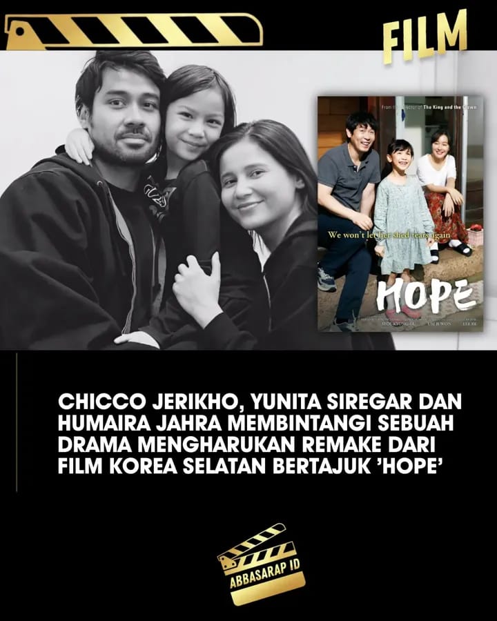  Film Korea 'Hope' Hadir dalam Versi Indonesia, Dibintangi Chicco Jerikho hingga Humaira Jahra