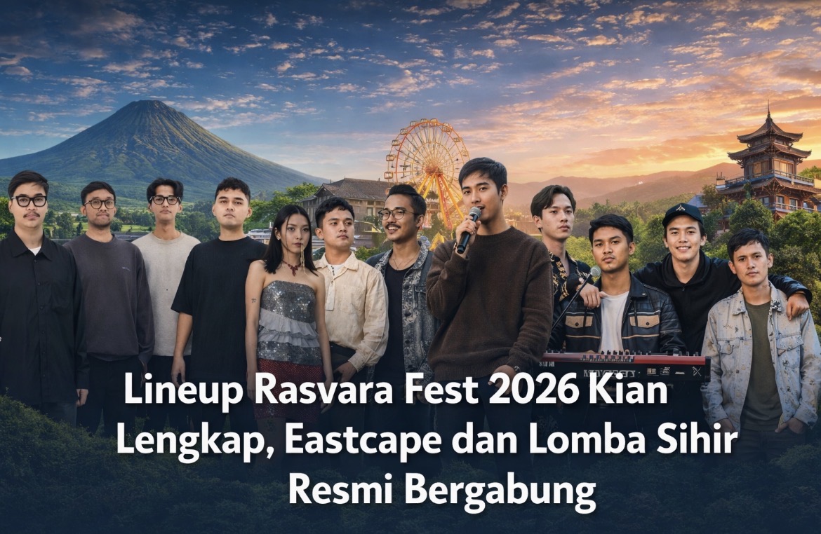 Lineup Rasvara Fest 2026 Kian Lengkap, Eastcape dan Lomba Sihir Resmi Bergabung