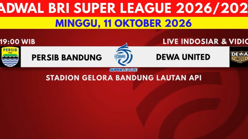 Jadwal BRI Super League: Persija ke Bantul, Persib Hadapi Dewa United