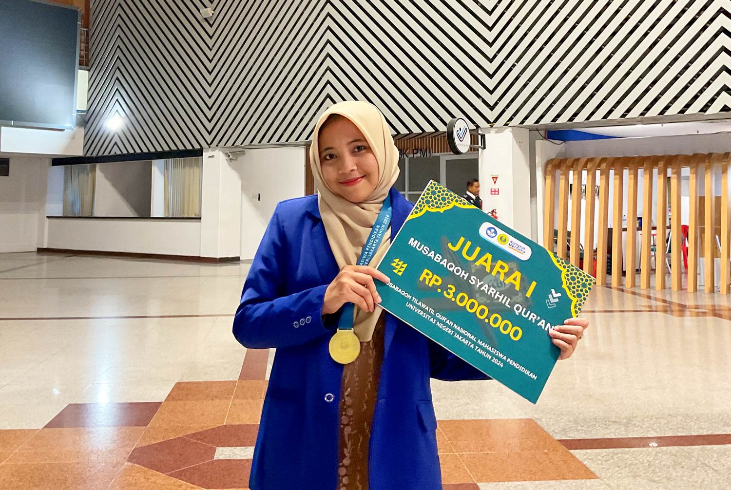 Mahasiswi UM Juara 1 Syarhil Qur’an di MTQ Mahasiswa Nasional 2024