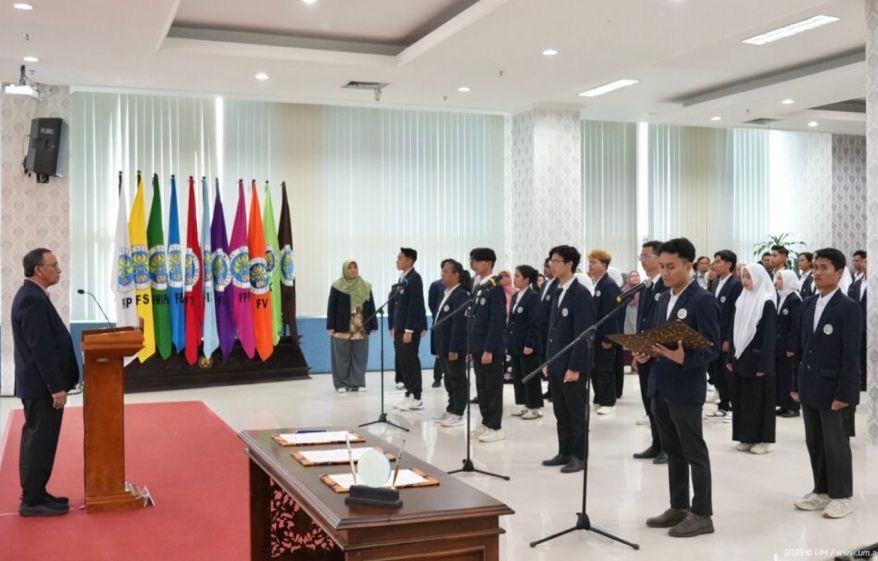 UM Resmi Lantik Pengurus BEM, DPM, dan 44 UKM Periode 2026