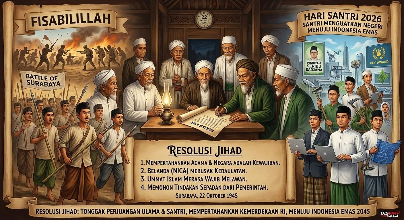 Isi Teks Resolusi Jihad NU 1945 Lengkap, Dibacakan saat Upacara Hari Santri 2026
