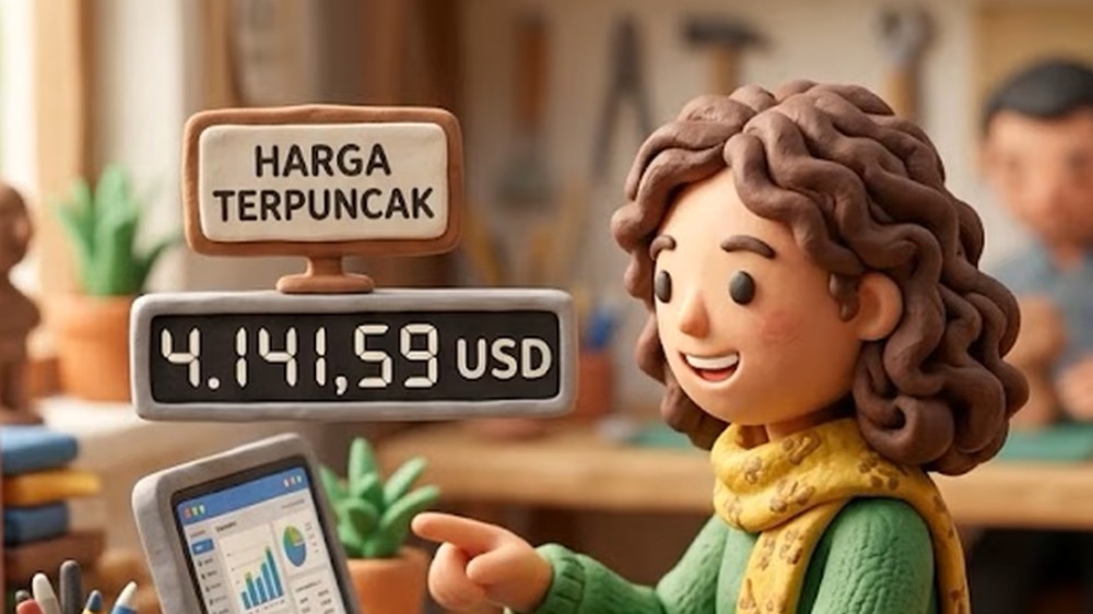 Harga Emas Dunia Sentuh Level Tertinggi Dua Pekan, Tembus USD 4.141 per Ons, Ini Pemicunya