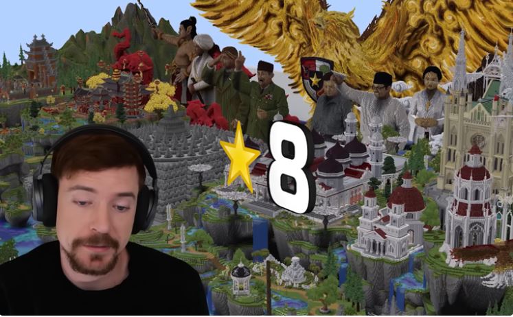 Tim Indonesia Juara Minecraft Mr Beast Gaming, Bangun Burung Garuda sampai Komodo, Kalahkan Wakil 8 Negara