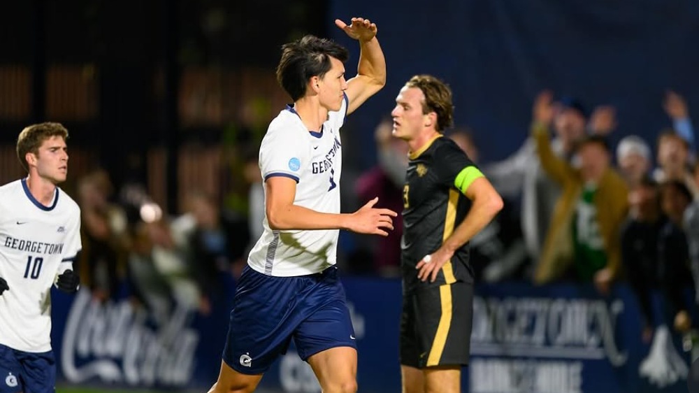 Mitchell Baker Cetak Brace di NCAA, Dua Gol dengan Cara Berbeda Bawa Georgetown Menang 3-0