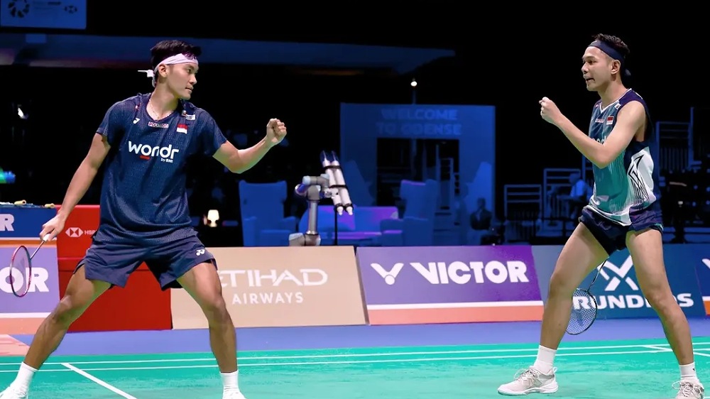 Hasil Semifinal Denmark Open 2026: Fajar/Fikri Revans atas Liang/Wang, Tantang Aaron/Soh di Final