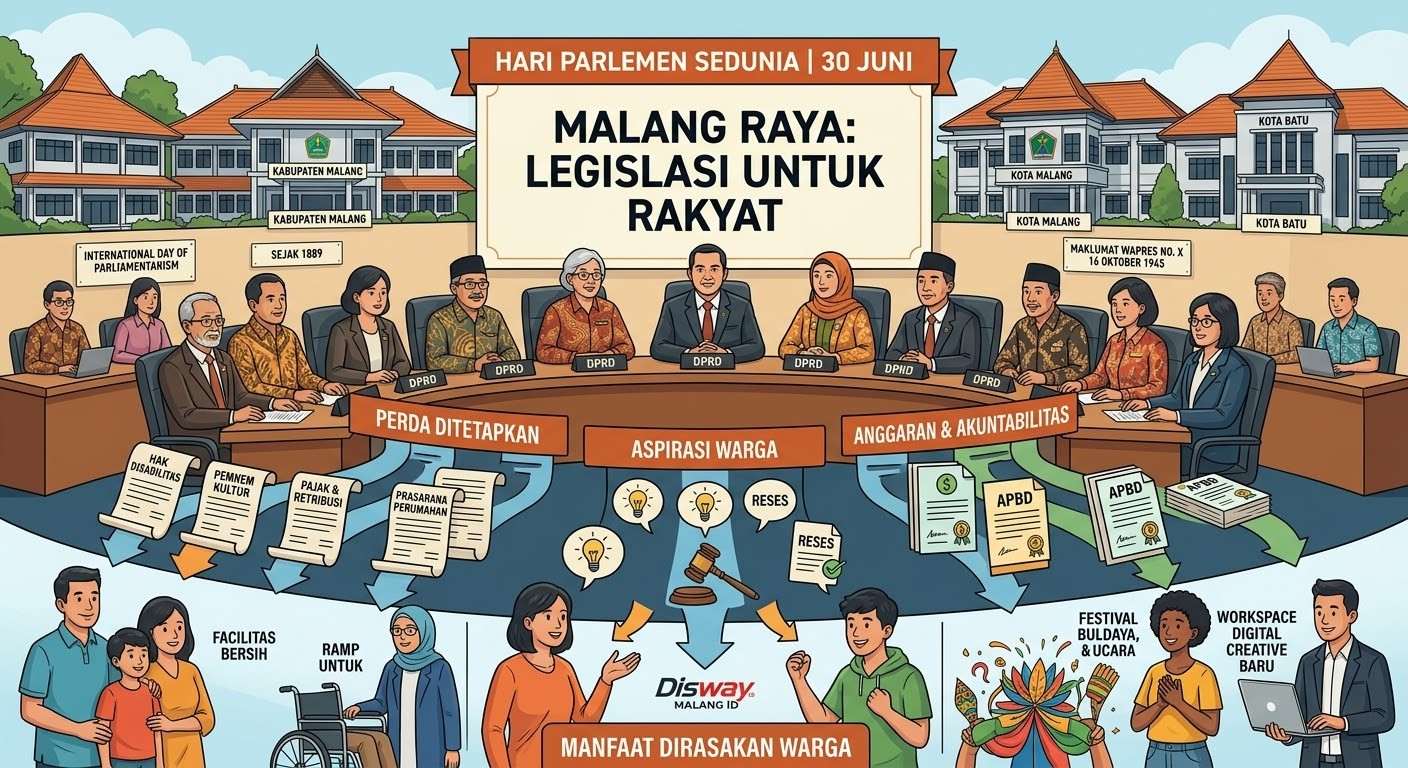 Hari Parlemen Sedunia 16 Oktober, Menilik Legislasi dan Kinerja 125 Anggota DPRD Malang Raya