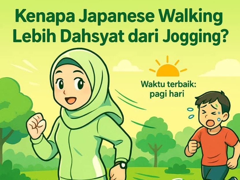 Japanese Walk, Manfaatnya Lebih Dahsyat dari Jogging Pagi