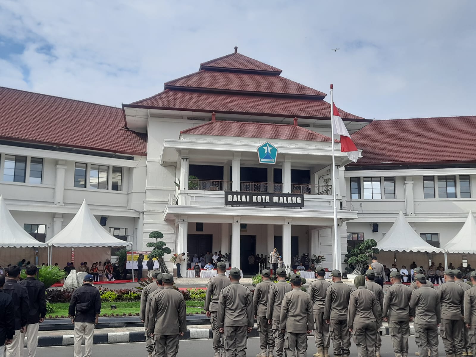 Pasukan Gabungan Polresta dan Kodim Siap Amankan Sertijab Wali Kota dan Wawali Malang