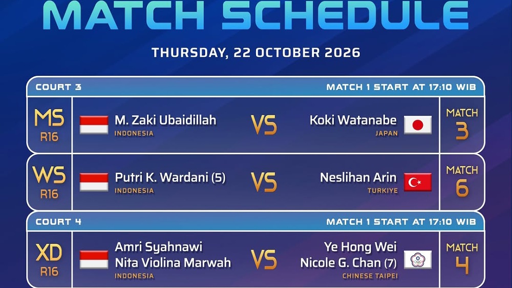 Jadwal 16 Besar French Open 2026 Tunggal Putri: Putri KW Hadapi Neslihan Arin