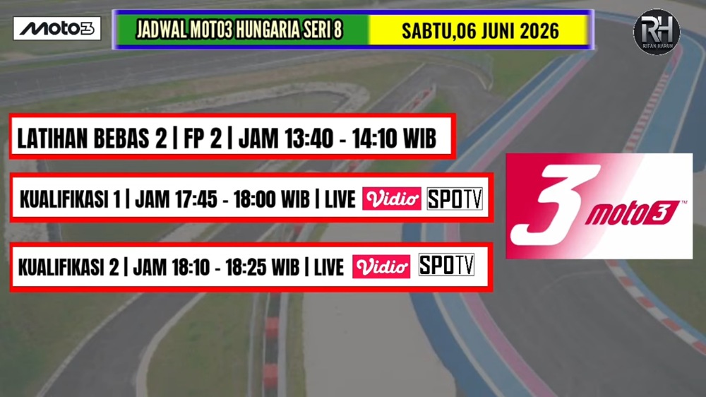 Hasil Moto3 Hungaria 2026: Veda Ega Pratama P2, Langsung Lolos Q2 dan Tempel Maximo Quiles