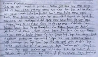 Mahasiswi Unima Bunuh Diri setelah Dilecehkan Dosen, Begini Isi Suratnya  