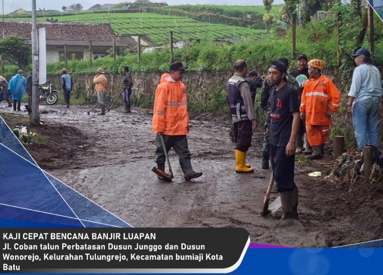 Wilayah Bumiaji Kota Batu Dikepung Banjir Luapan dan Longsor