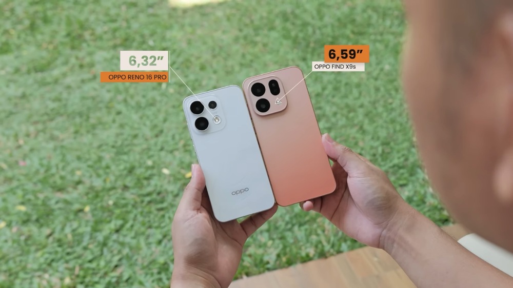 OPPO Find X9s Bikin Reno 16 Pro Terlihat Berbeda, Ini Perbandingan Lengkapnya