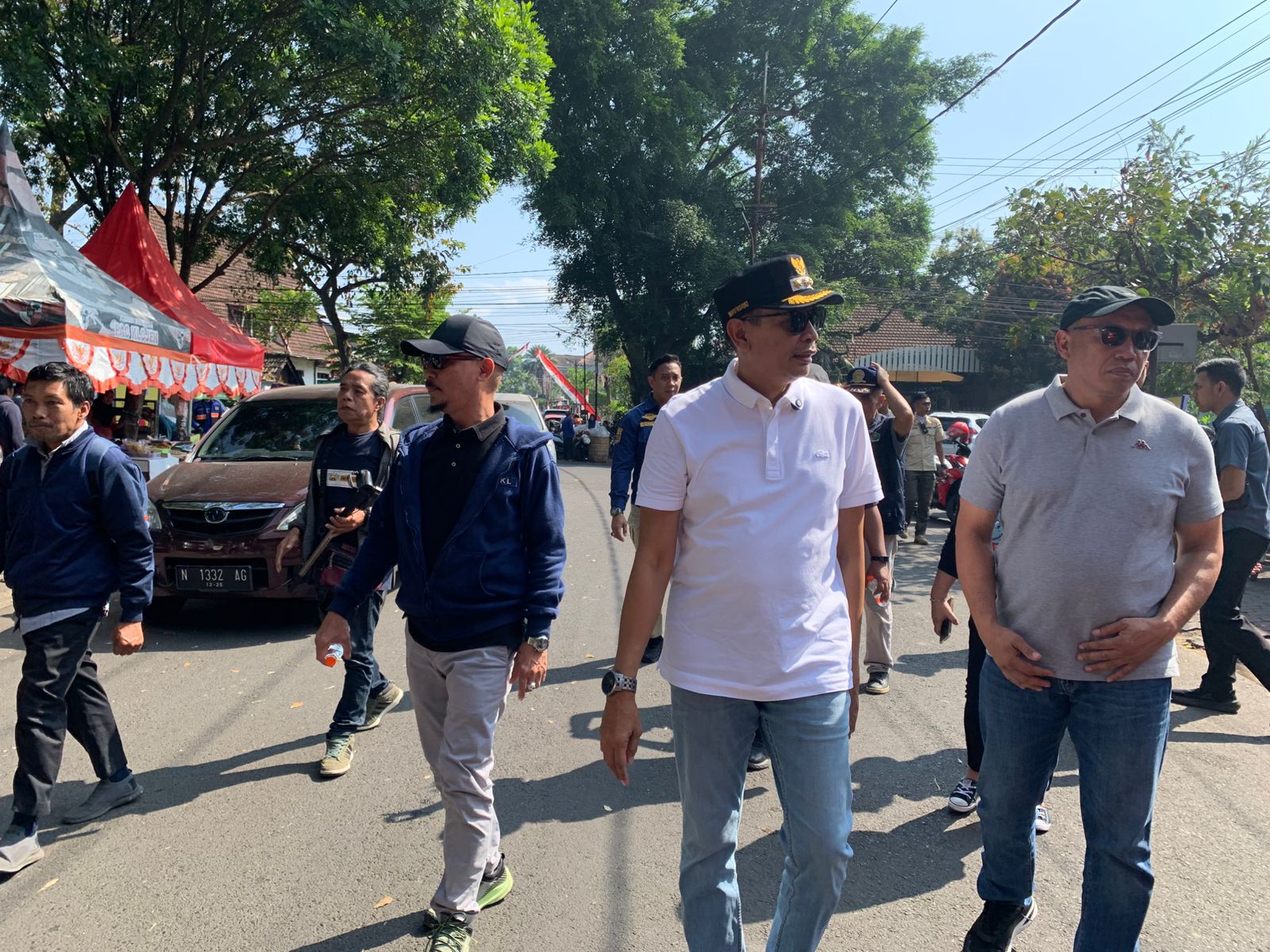 Uji Coba Jalan Satu Arah di Depan Pasar Oro-Oro Dowo Dimulai, Warga Sekitar Sambut Positif 