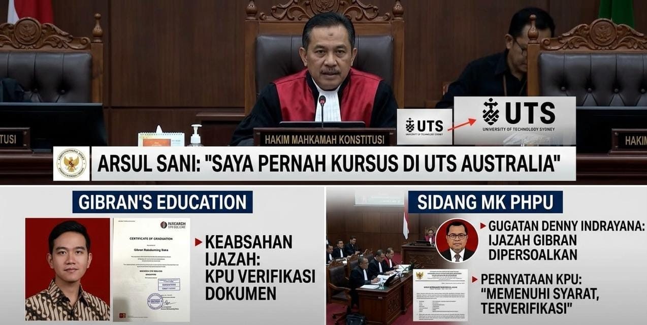 Sidang MK soal Pendidikan Gibran, Arsul Sani Singgung Pengalamannya di UTS Australia