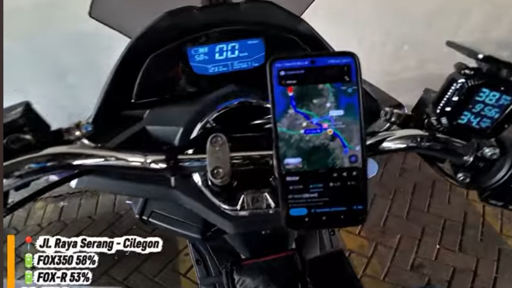 Touring Polytron Fox 350 dan Fox-R dari Bogor ke Lampung, Tempuh 183 Km dengan Sisa Baterai 69 Persen
