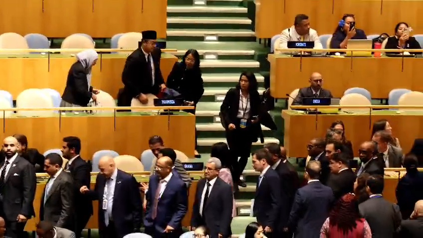 Indonesia Walk Out dari Sidang PBB saat Netanyahu Berpidato, Puluhan Delegasi Ikut Keluar