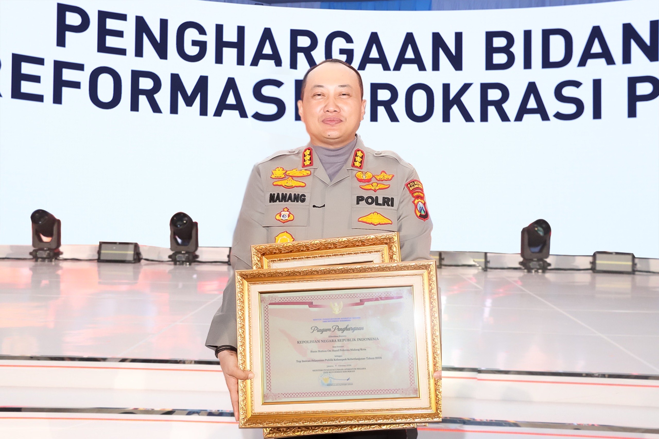 Tiga Penghargaan Nasional Sekaligus, Polresta Malang Kota Ukir Prestasi Jelang Hari Bhayangkara ke-79