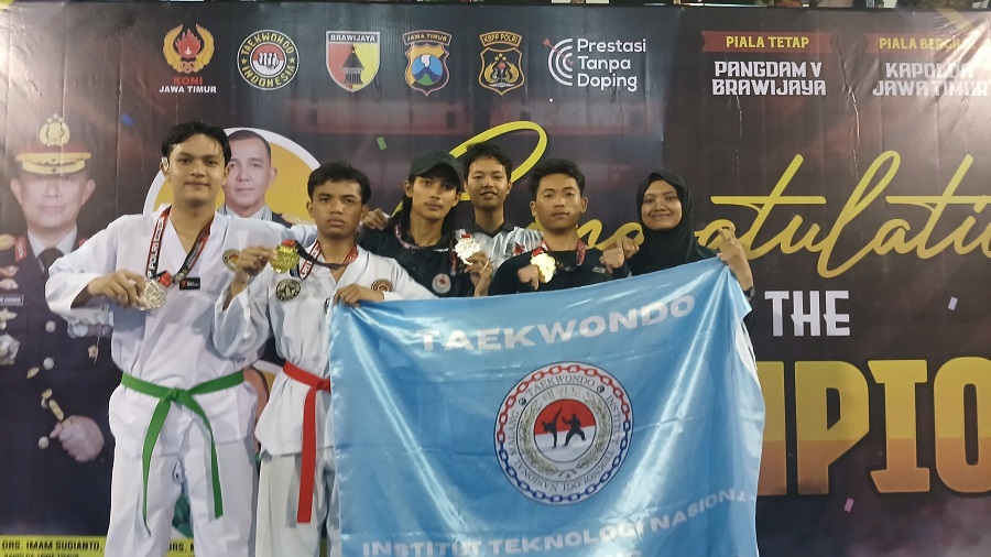 Mahasiswa ITN Malang Borong Lima Medali Kejuaraan Taekwondo KBPP Polri Jatim 