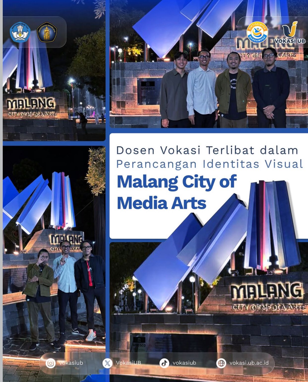 Dosen Vokasi UB Terlibat Perancangan Identitas Visual Malang City of Media Arts