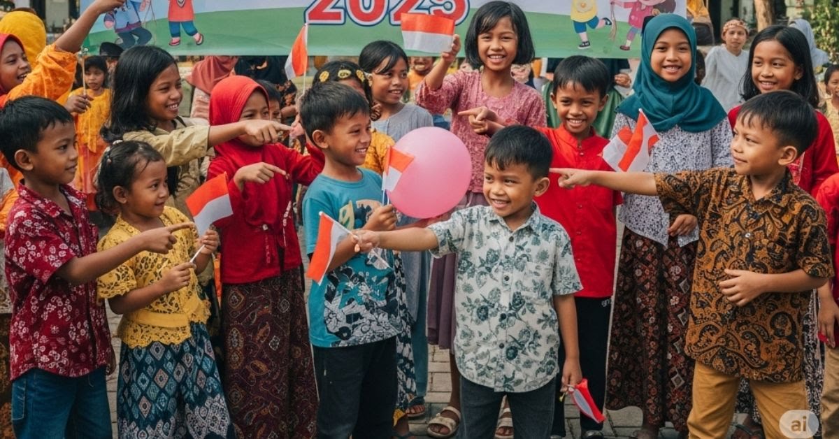 Makna Tema dan Filosofi Logo Hari Anak Nasional (HAN) 2025, Simbol Harapan untuk Indonesia Emas 2045