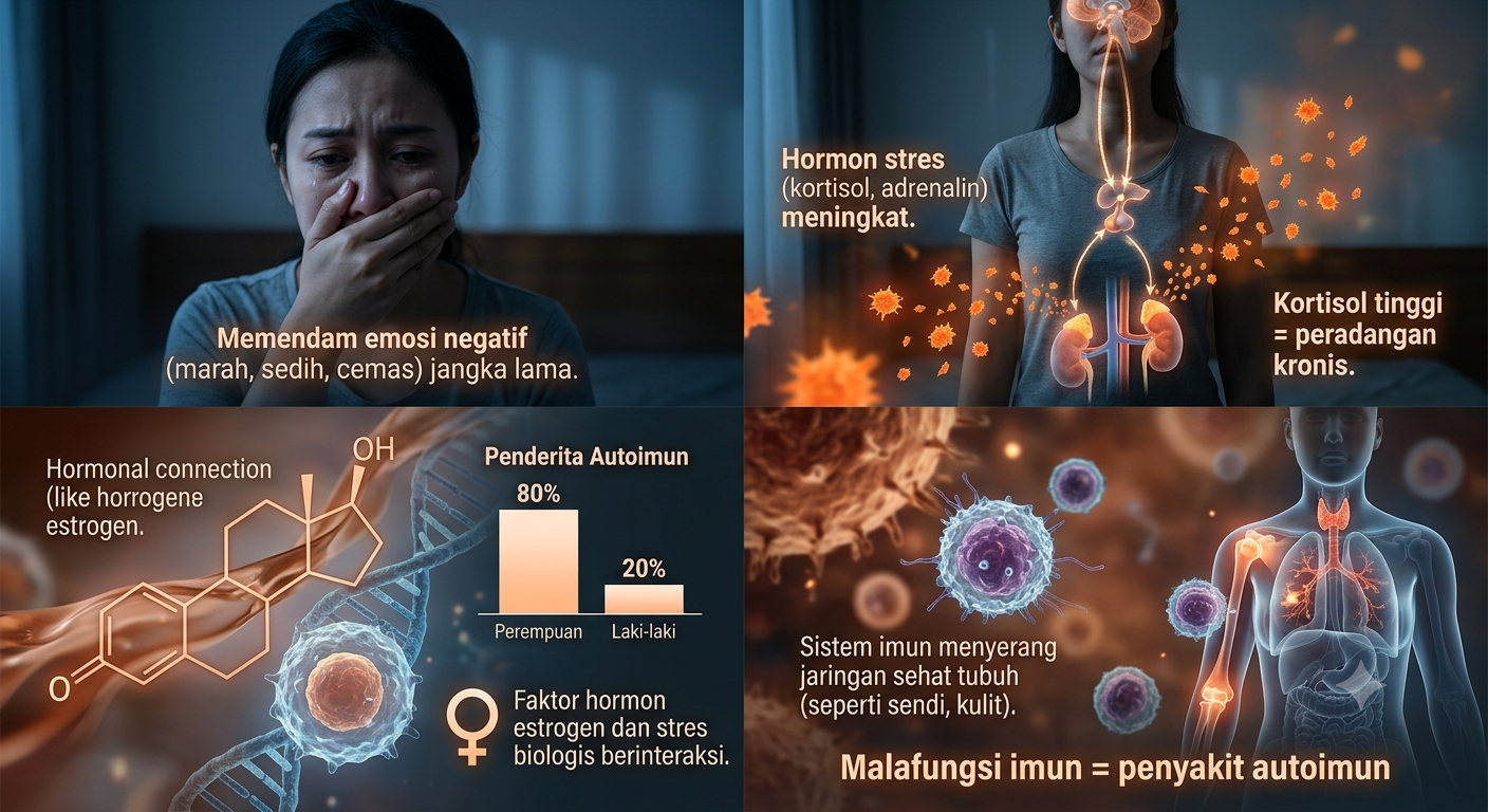 Benarkah Memendam Emosi Bisa Memicu Penyakit Autoimun? Ini Penjelasan Medisnya
