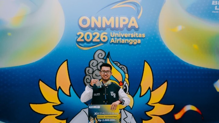 Mahasiswa Prodi Matematika UB Raih Medali Silver ONMIPA 2026 setelah Tiga Tahun Berjuang
